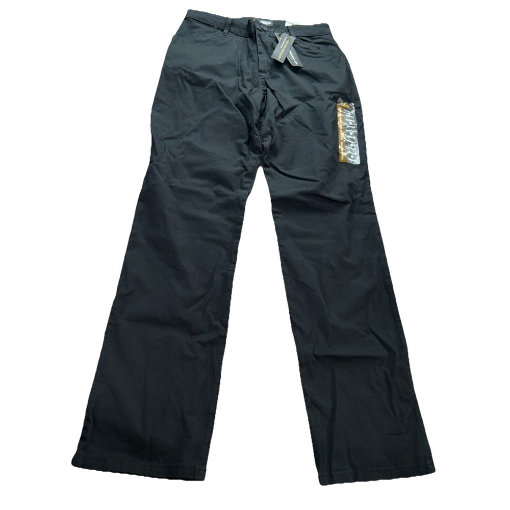 Lee Effortless Wash & Wear women's Pants 6 Medium 28x30 Straight Relaxed Black